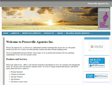 Tablet Screenshot of preecevilleagencies.com